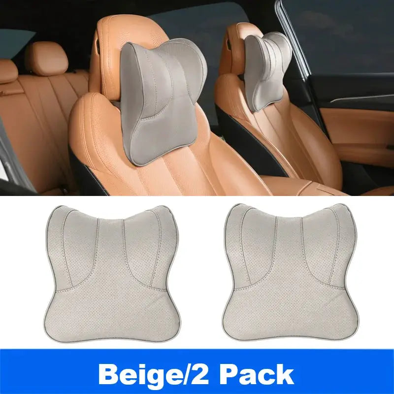 Vtear Universal Car Neck Support Pillow Memory Foam Headrest Cushion Slow Rebound PU Perforated Breathable Interior Accessories by InterCyprus Trading Ltd