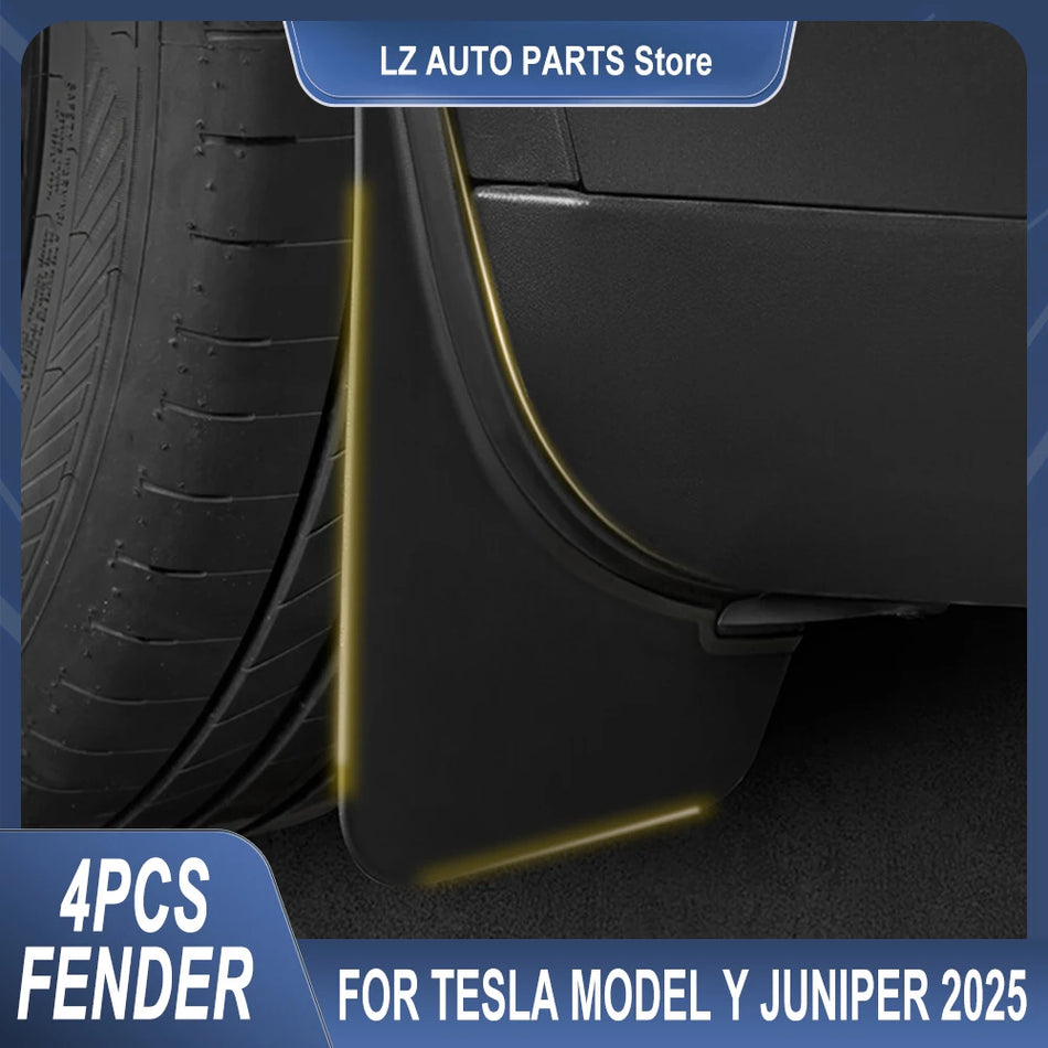 Mudguardit Tesla Model Y 2025 Etu- ja Takasplash-suojat Juniper Vedenkestävä suoja