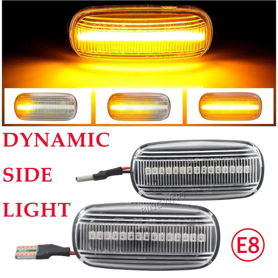 High Quality Flowing LED Dynamic Turn Signal Light For Audi A3 S3 8P A4 B6 B8 B7 S4 RS4 A6 S6 C5 Side Marker Flashing Indicator by InterCyprus Trading Ltd