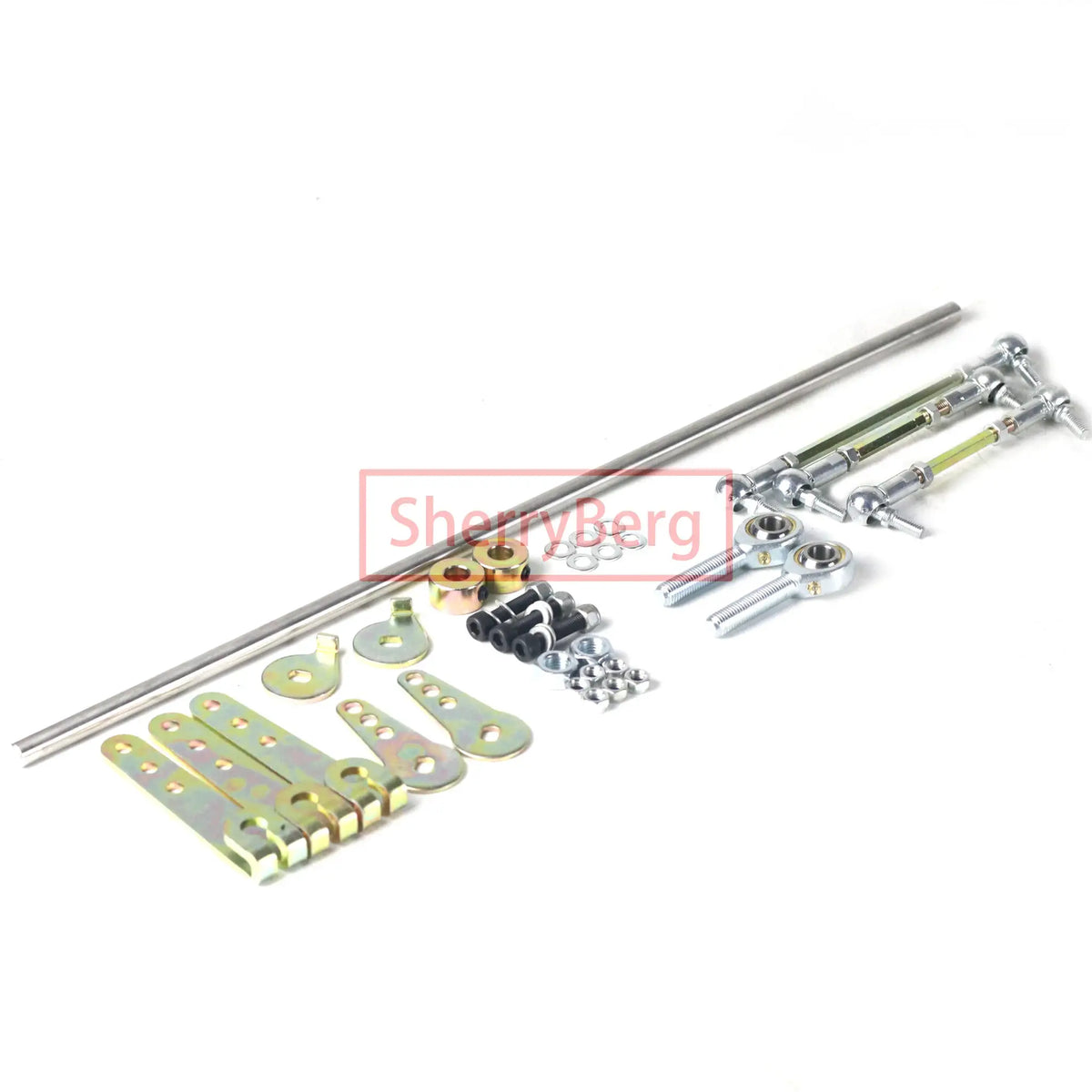 SherryBerg Linkage Kit for Weber EMPI Solex Dellorto Dual Carb Universal 4 Cylinder Carburettor Carb Throttle Injection Dcoe by InterCyprus Trading Ltd
