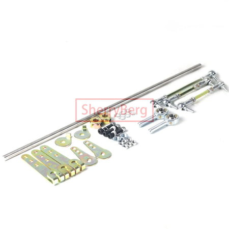 SherryBerg Linkage Kit for Weber EMPI Solex Dellorto Dual Carb Universal 4 Cylinder Carburettor Carb Throttle Injection Dcoe by InterCyprus Trading Ltd