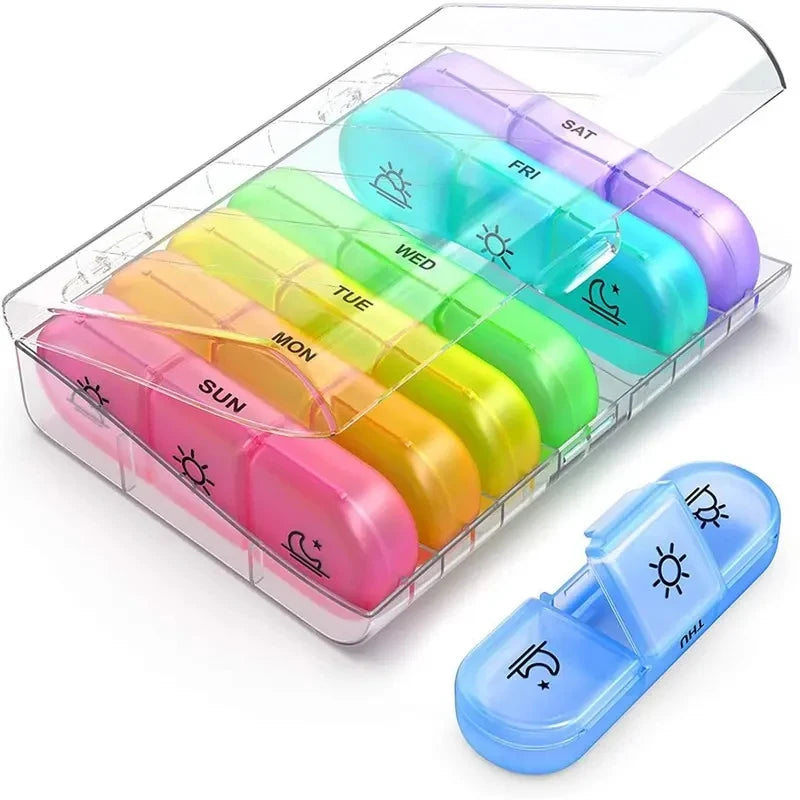 7 Days Weekly Pill Case &ndash; Portable Travel Organizer F CT