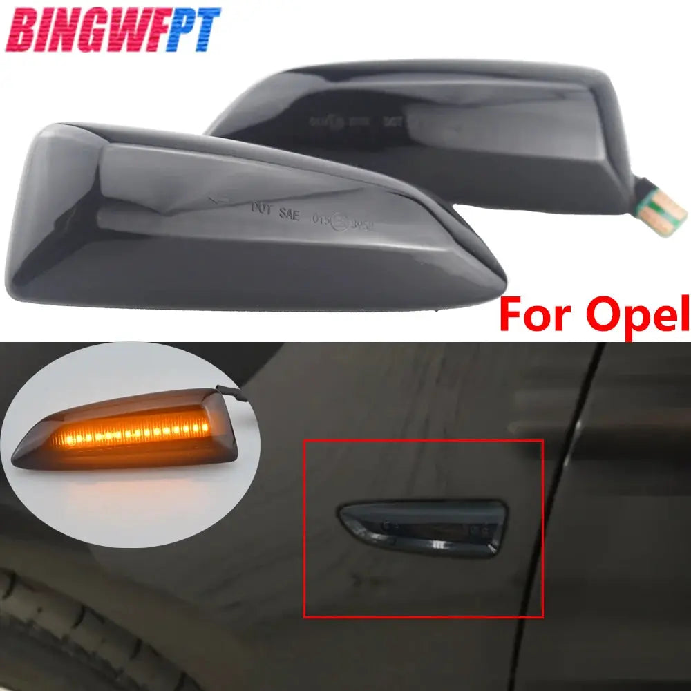 Sequential Blinker LED Side Marker Light For Opel Zafira Tourer Insignia Grandland Crossland Astra J K Indicator Repeater Lamp by InterCyprus Trading Ltd