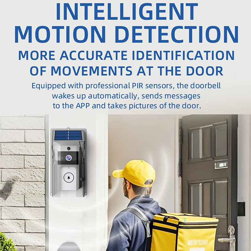 Luxuglow Wireless WiFi Doorbell &ndash; Solar Powered Doorbell