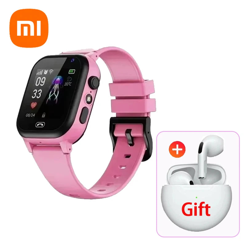 Xiaomi Kids 5G Smart Watch &ndash; SOS GPS Video Call Camera Pink add White