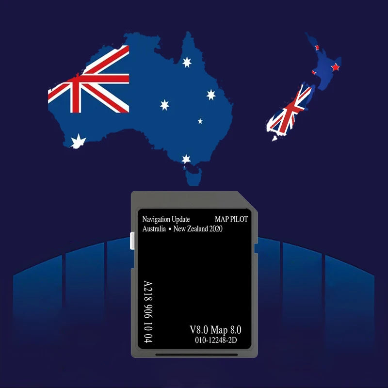 Mercedes Navigation SD Card Update 2020 V8 - Australia &amp; New Zealand Maps for A/B/C/CLA/CLS/E/GLA/GLC/GLE-Class CHINA / A2189061004-ANZ-V8