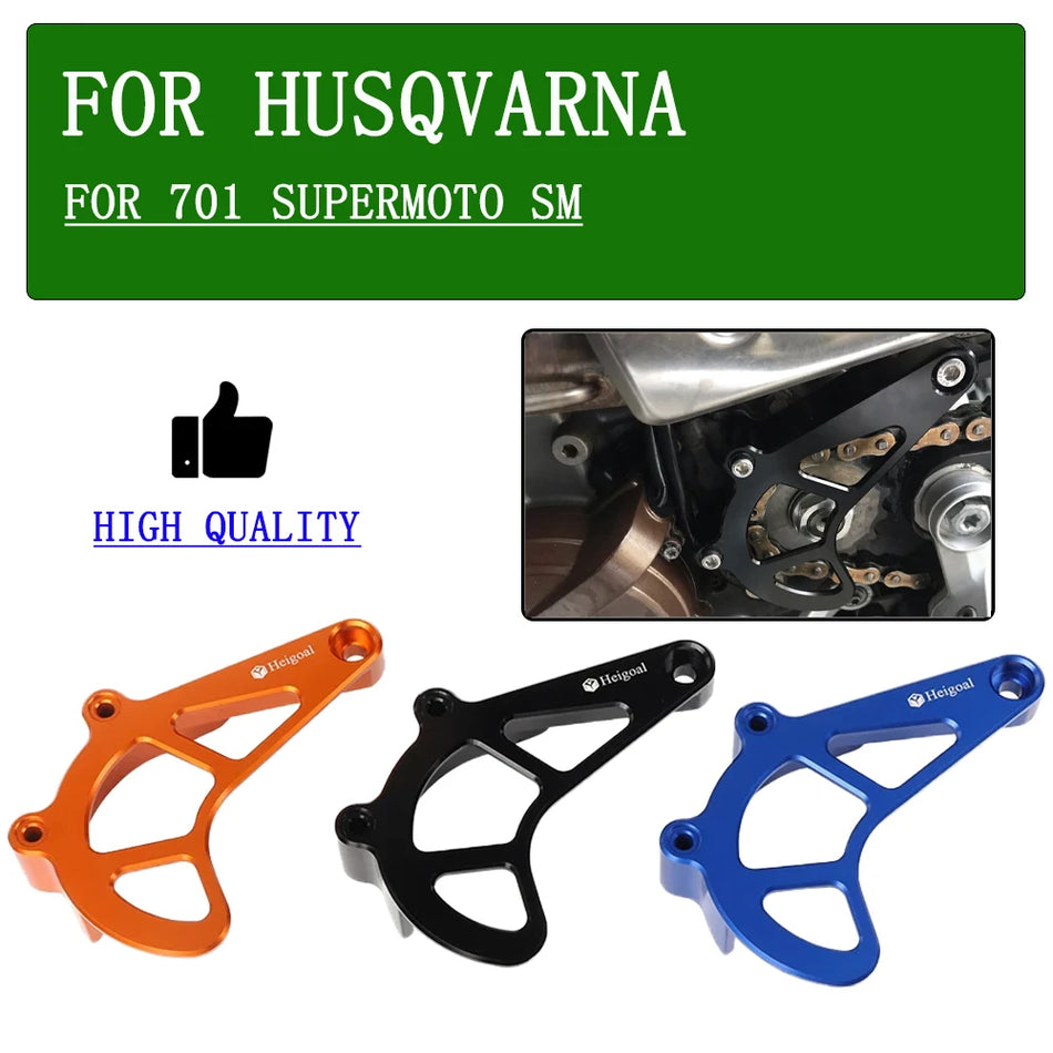 Husqvarna 701 Enduro Främre Kedjeskyddsskydd, CNC Aluminiumskydd