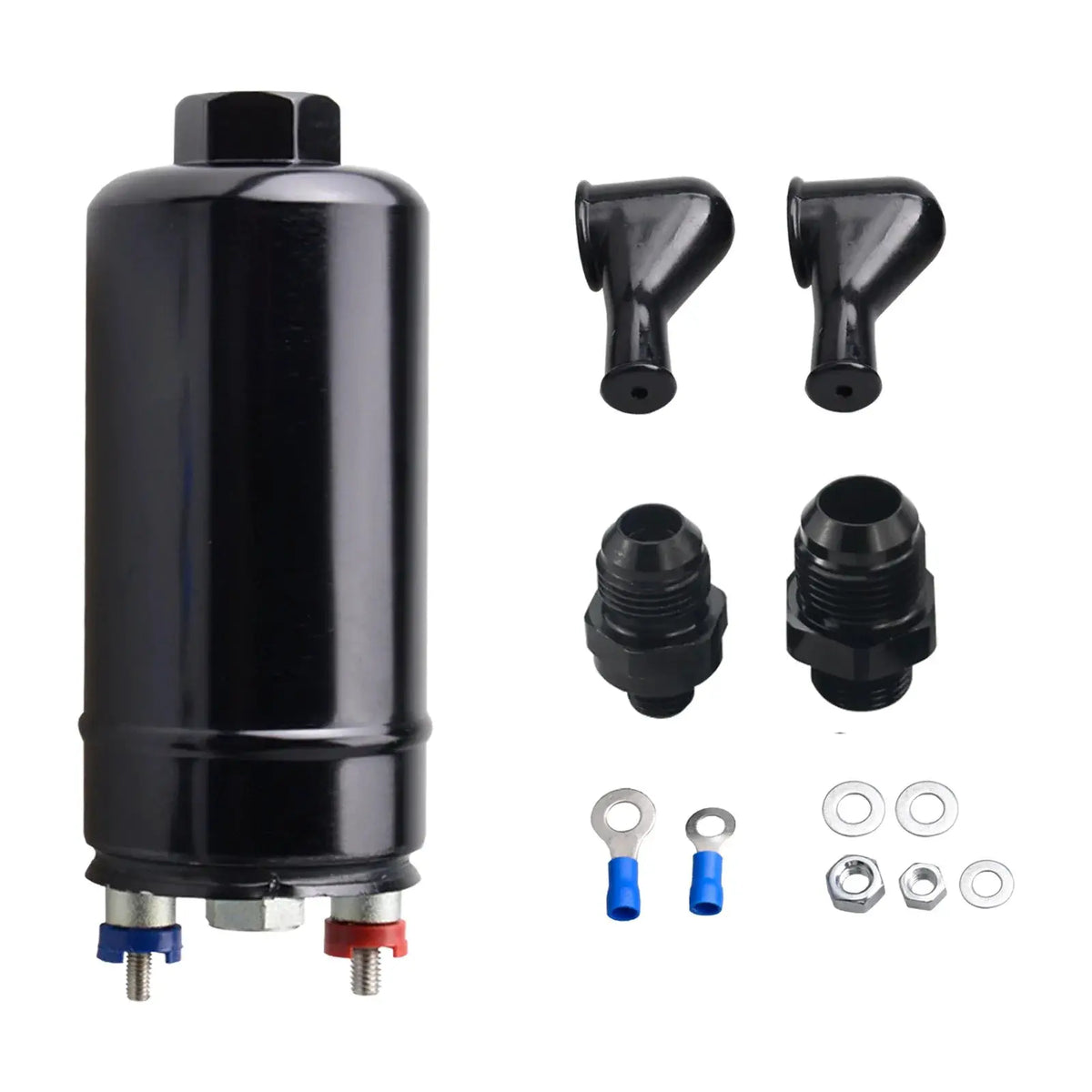 High Flow EFI 380LPH Inline External 044 Type Fuel Pump E85 Ethanol Compatible AN10 Inlet AN8 Outlet by InterCyprus Trading Ltd