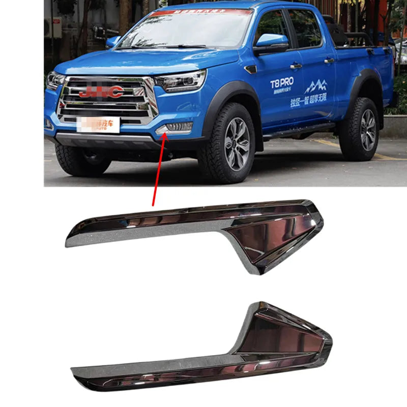 Chrome Plated Front Bumper Fog Lamp Cover Trim for JAC T8 by InterCyprus Trading Ltd