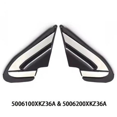 Plastic Side Mirror Triangle Trim Caps for Haval H6 Sport 2014-2020 by InterCyprus Trading Ltd