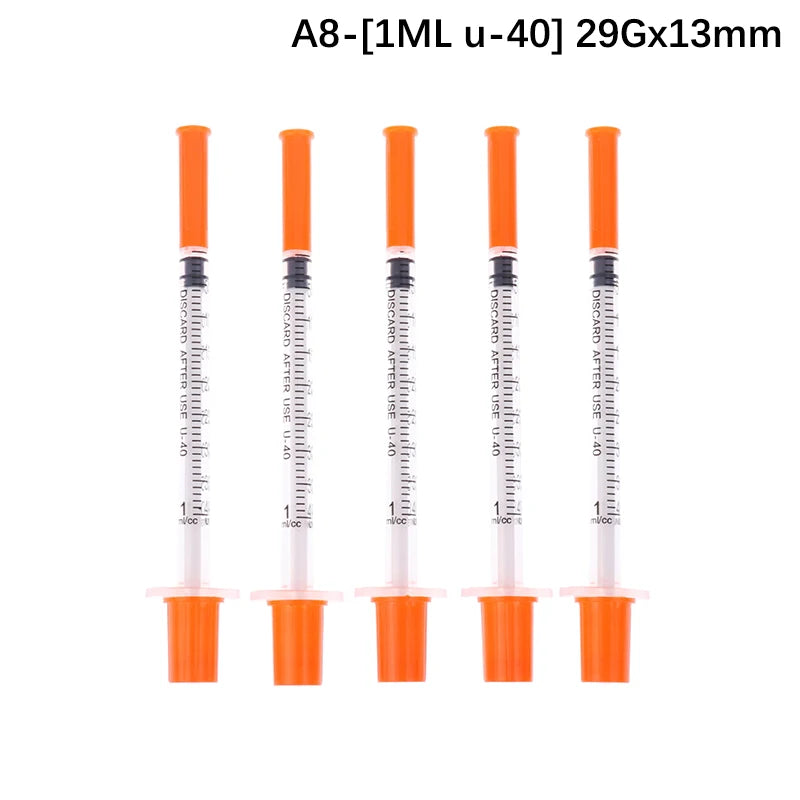 5Pcs 0.3/0.5/1ML Veterinary Insulin Syringes &ndash; Sterile A8