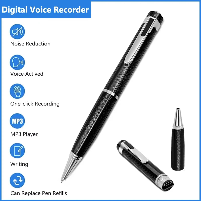 Luxuglow Portable Voice Recorder - One Touch Recording 64GB