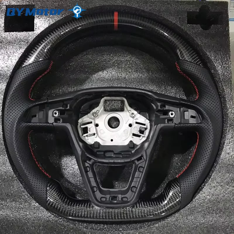 Seat Leon Cupra FR 5F MK3 oglekļa šķiedras stūre ar perforētu ādu