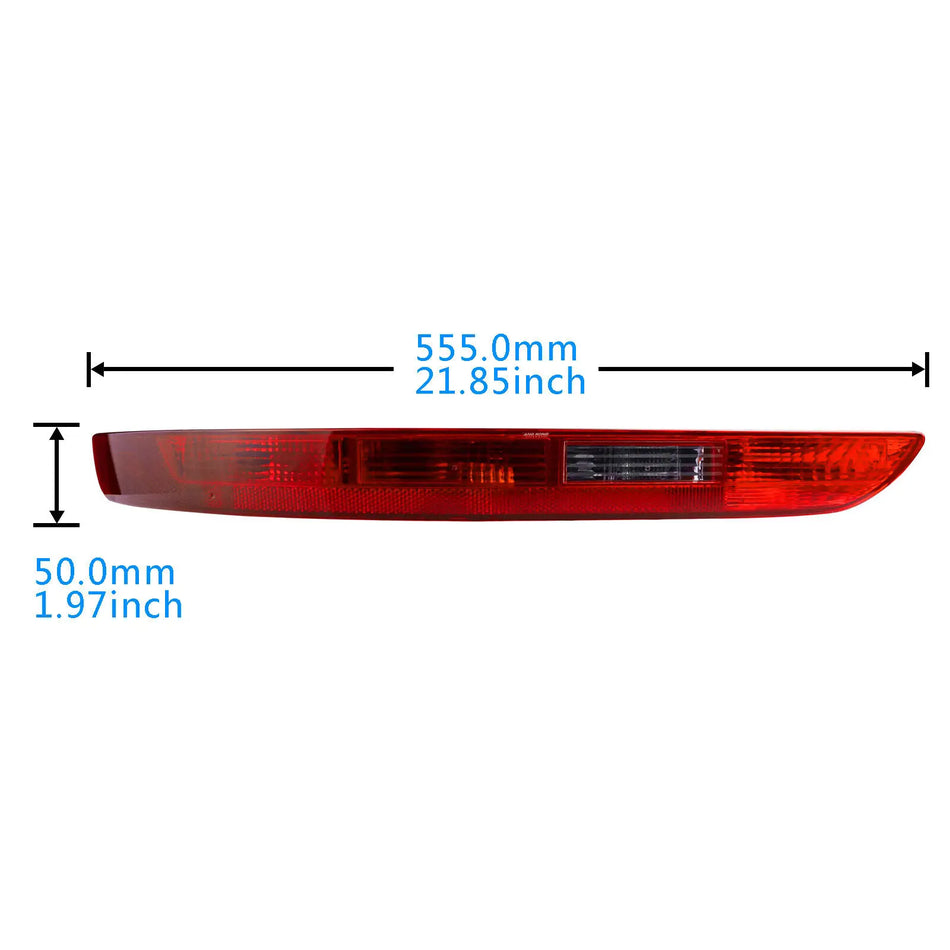 Left Rear Bumper Light Reflector for Audi Q5 8RB Red Scratch-Resistant ABS Housing