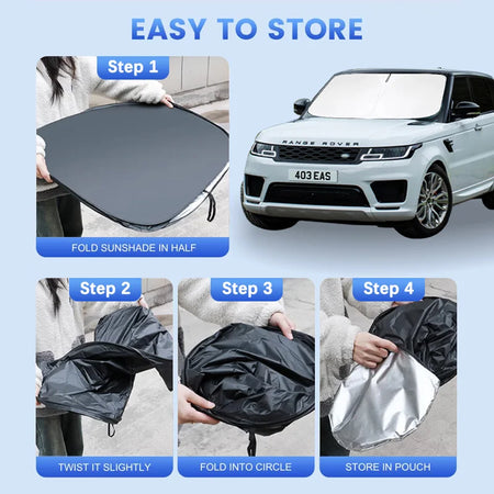 Car Windshield Sun Shade &ndash; Superior UV Protection for Volkswagen Golf Models