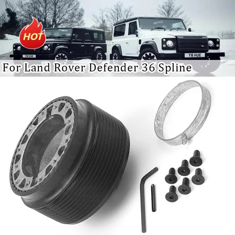 Adaptador de Liberação Rápida de Volante em Alumínio para Land Rover Defender 36-Spline