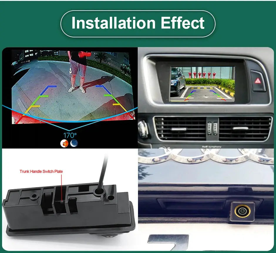 AHD Rear View Camera With Night Vision For Audi A4 A6 A3 Q5 by InterCyprus Trading Ltd