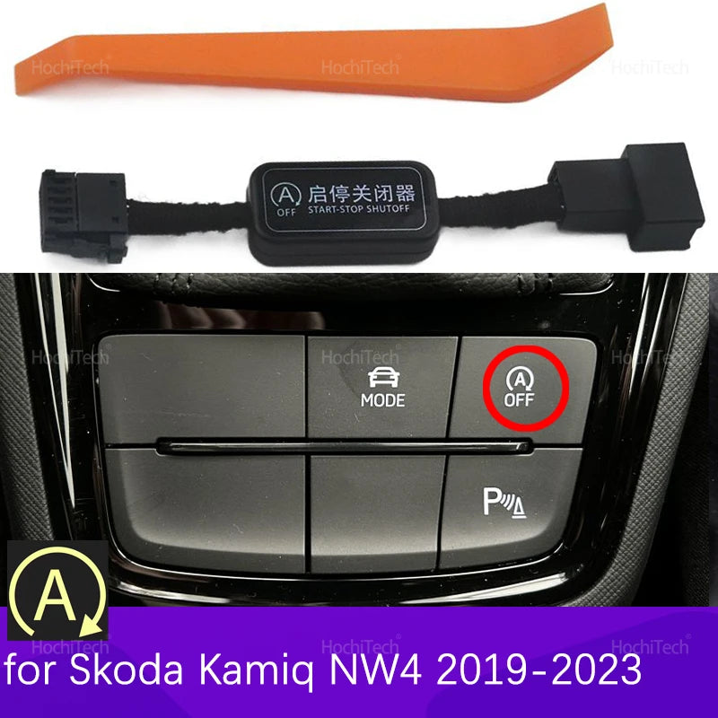 Auto Start Stopp Deaktivierungsschalter Adapter für Skoda Kamiq NW4 2019-2023