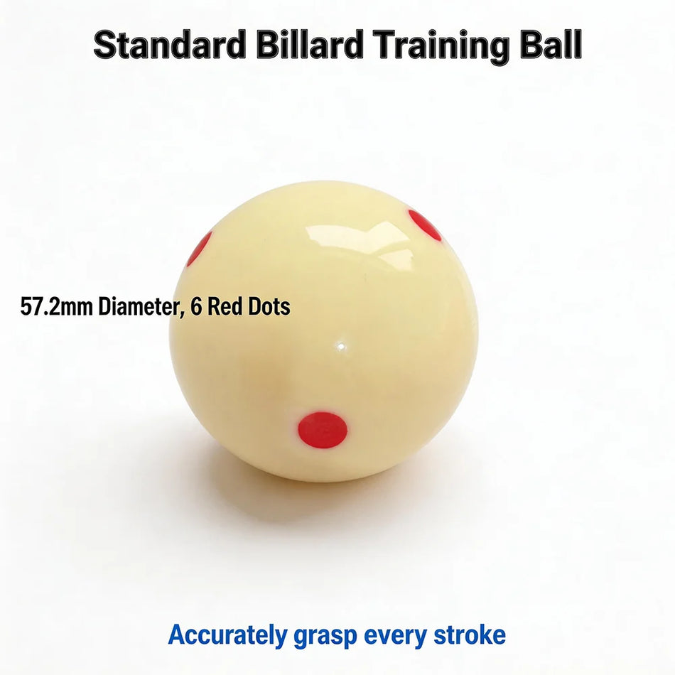 Professional 6 Red Dot Training Cue Ball for Pool Practice With PE