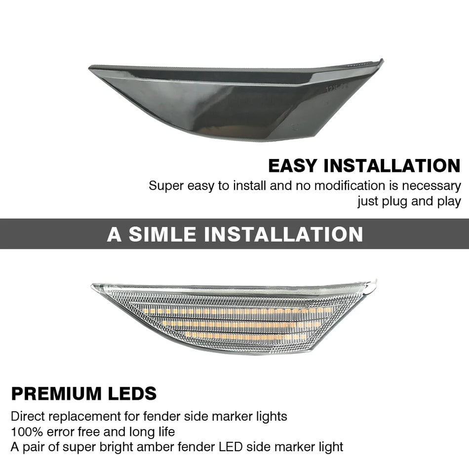 Luces de Señal de Giro Dinámicas LED para Marcador Lateral Porsche 718 Boxster 911