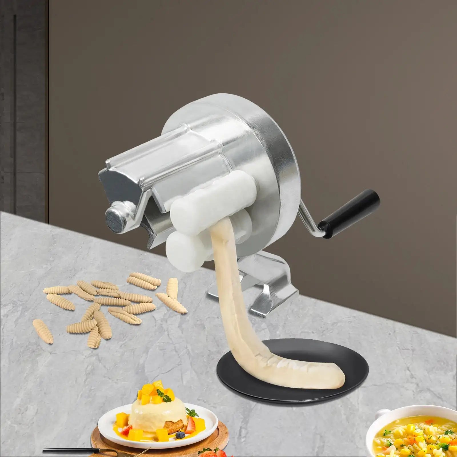 Pasta Maker Machine With Ergonomic Handle &ndash; Non-Slip Grip