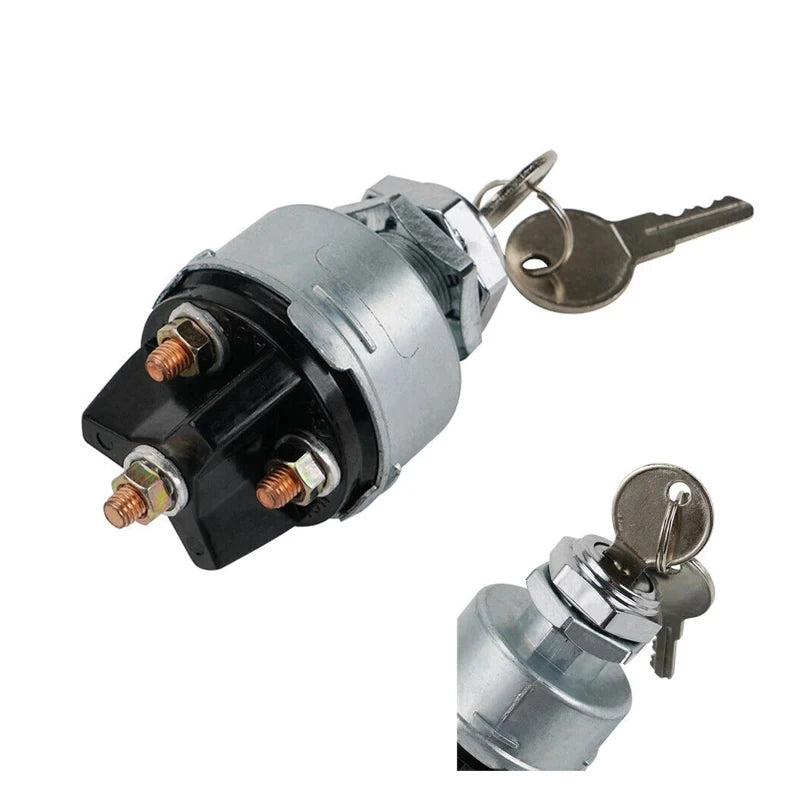 Interrupteur de clé d'allumage universel à 4 positions 12V rotatif pour tracteur chariot élévateur