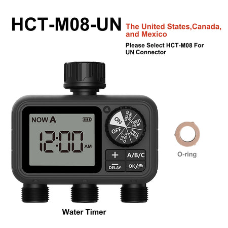 HCT-M08 Water Timer &ndash; Three Outlet Rain Delay System POP3-HCT-M08-UN