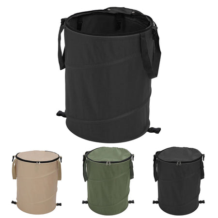 Camping Trash Can &ndash; Large 37.8L Capacity Foldable With Lid