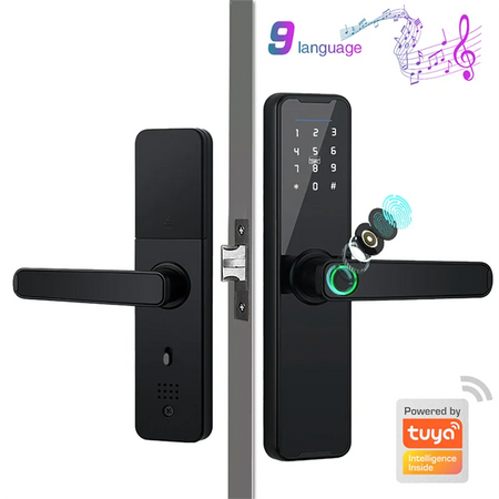 PHIPULO Tuya WiFi Smart Lock with Fingerprint and Remote Unlocking