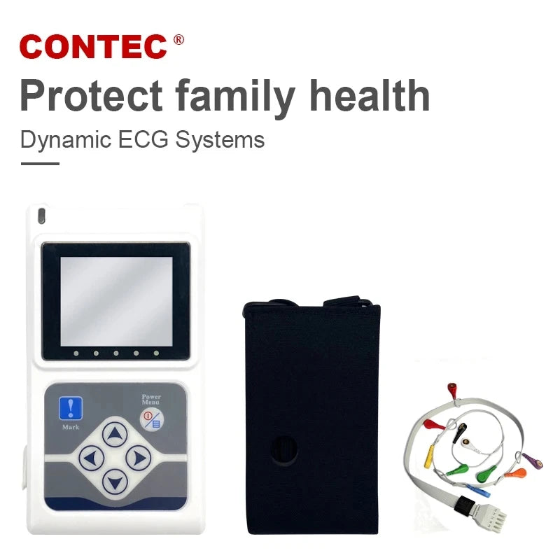 Monitor Holter ECG Contec 12-kanałowy TLC5000 z wyświetlaczem LCD