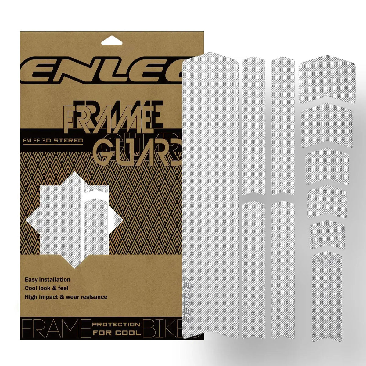 Enli Full Set 3D 3M Bicycle Frame Protective Film Wear resistant and Leave No Trace Mountain Bike Frame Protective Film by InterCyprus Trading Ltd