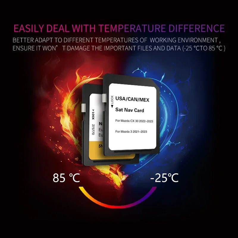 NAVINESA 16GB SD Card For Mazda CX-30 2022 - GPS Navigation