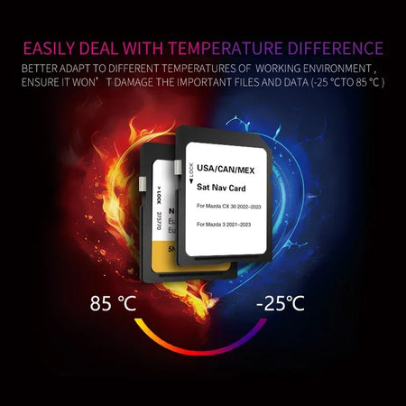 NAVINESA 16GB SD Card For Mazda CX-30 2022 - GPS Navigation