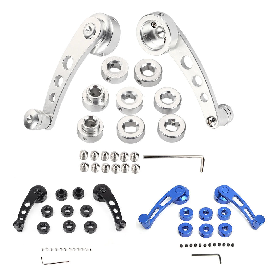 Manivela do Elevador da Janela para Carros Clássicos Chevrolet Acabamento em Liga de Alumínio Conjunto de 2 Peças