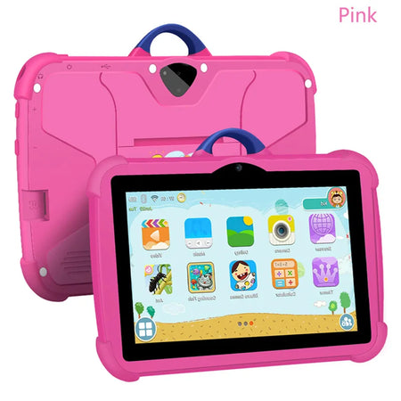 Kids Tablet 7 Inch 5G WiFi Android 13 Quad Core - Ultra Slim Pink / CHINA