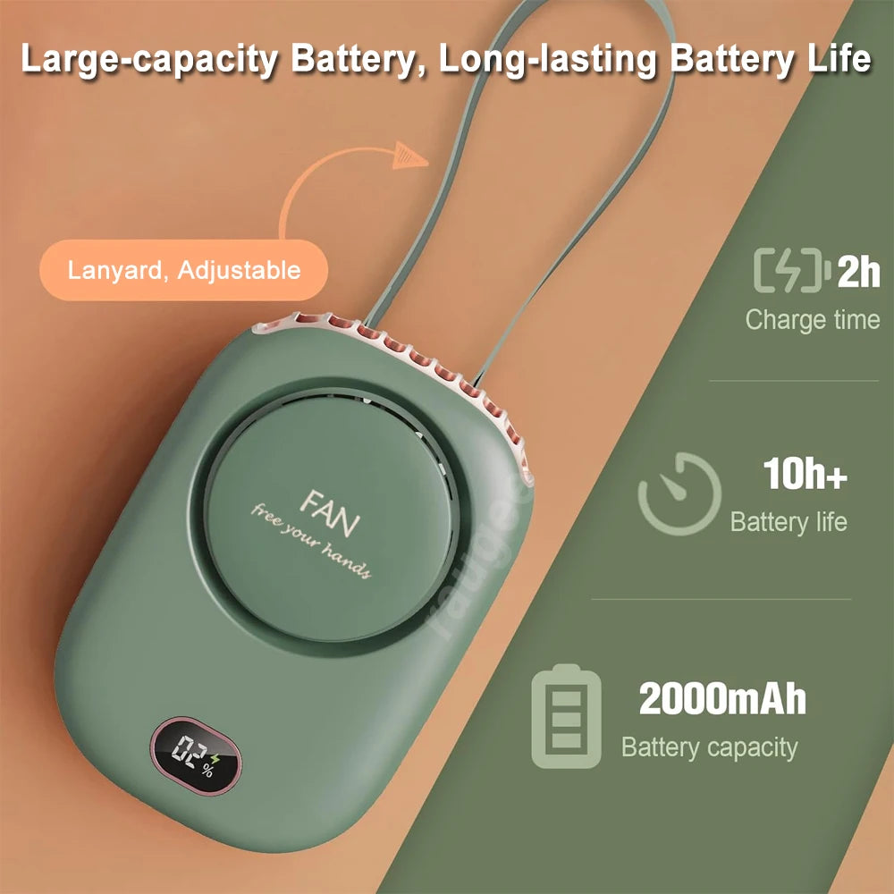 Portable Neck Fan &ndash; Ultralight Bladeless USB Rechargeable