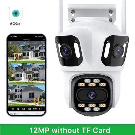 12MP WiFi PTZ Security Camera 12MP NO Card / US Plug