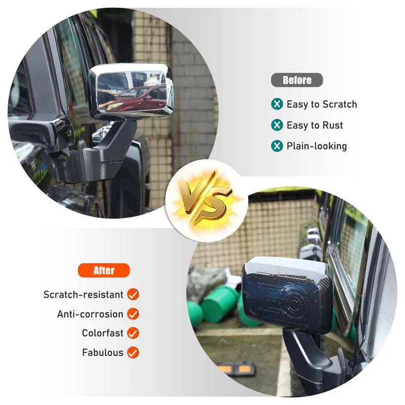 Κάλυμμα Καθρέφτη από ABS και Άνθρακα για Hummer H3 2005 2009