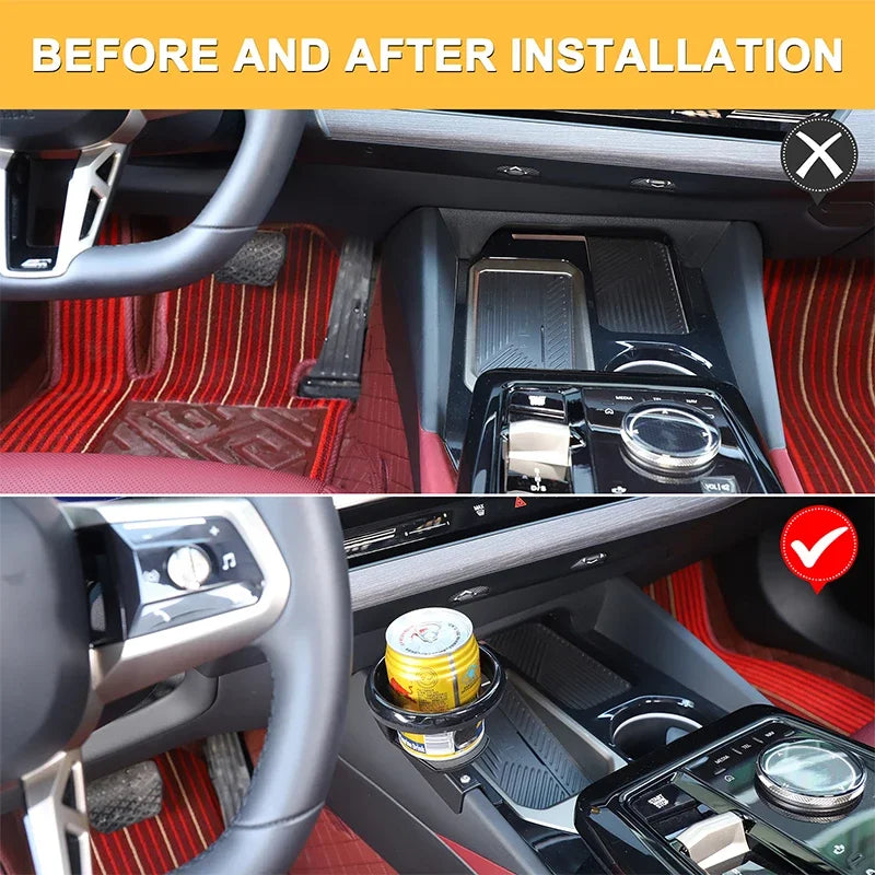 BMW 5 Series G60 2024 Carbon Steel Center Console Cup Holder