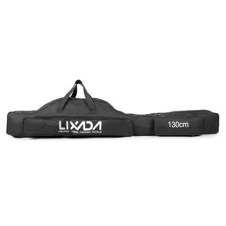 LIXADA Tackle Pack - Portable Folding Rod Bag Organizer Black  130CM