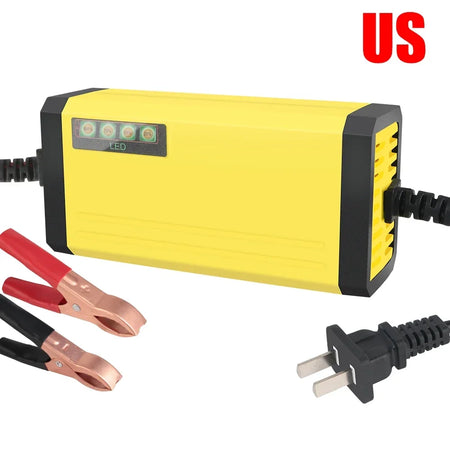 InterCyprus 29635 Car Battery Charger &ndash; LCD Display US Plug