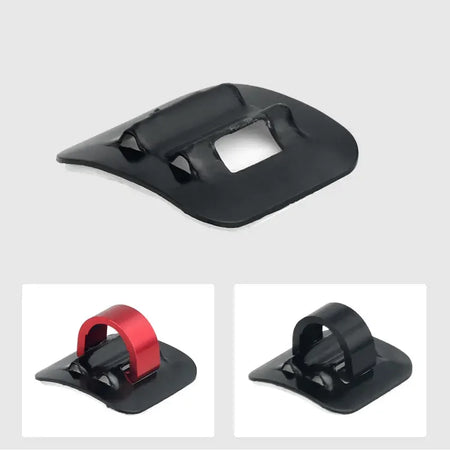 Road MTB Bicycle Cable Clamps &ndash; Durable Aluminum Alloy with Adhesive Base