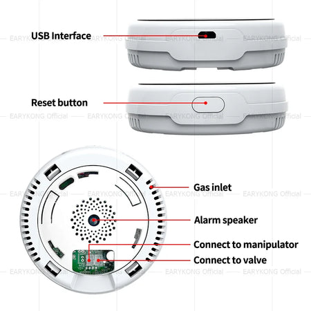 Tuya WiFi Gas Detector &ndash; LED Display and App Control