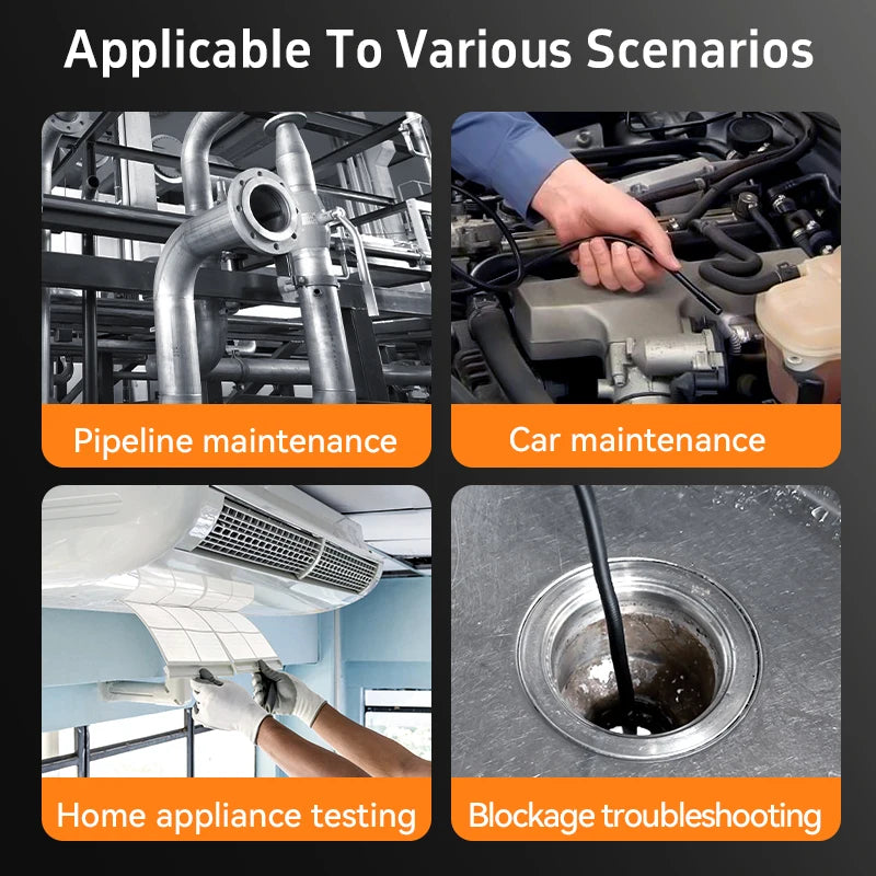 6mm And 8.5mm Borescope 1M 1080P &ndash; Dual Probe 180 Degree