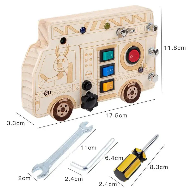 MY10082 Busy Board Led Switch Wheel Educational Toy &ndash; Play MY10012K