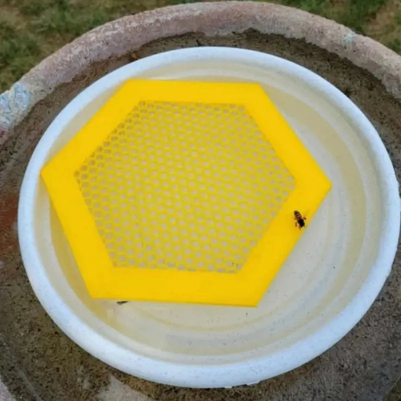 Floating Bee Island Waterer - Hexagonal Drinker Tray