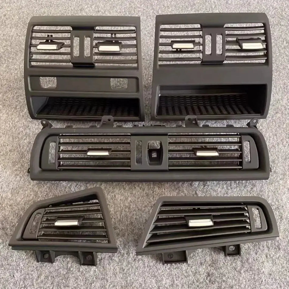 Only LHD Front Central Left Right Rear AC Conditioner Chromed Air Vent Grille Outlet Panel For BMW 5 Series F10 F11 2010-2017 by InterCyprus Trading Ltd