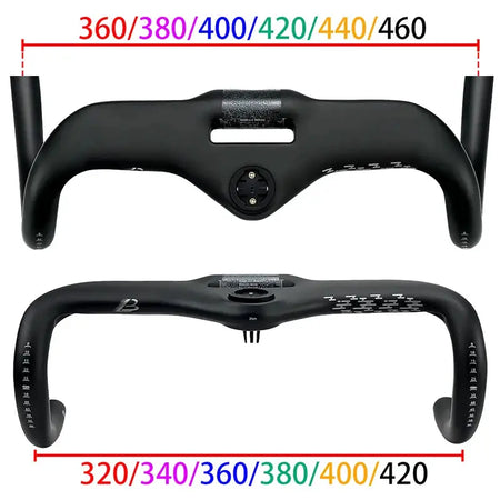BALUGOE All Carbon Road Bicycle Handle SGS Professional Competition Level Bicycle Handlebar All Internal Cables Bike Handle Bar by InterCyprus Trading Ltd