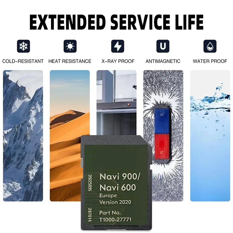 Navi 900 600 Navigation SD Card - Latest Map Update 2020
