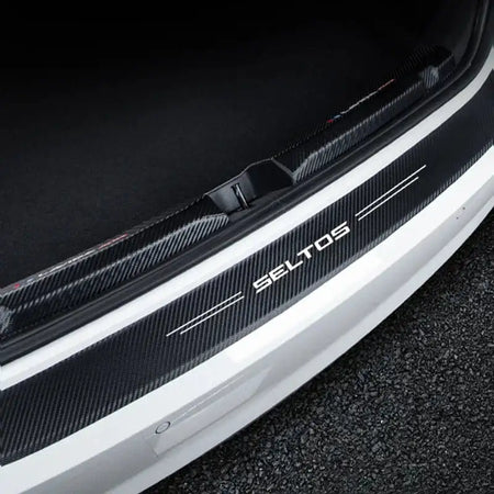 Kia Seltos Door Sill Protector Carbon Fiber Stripe